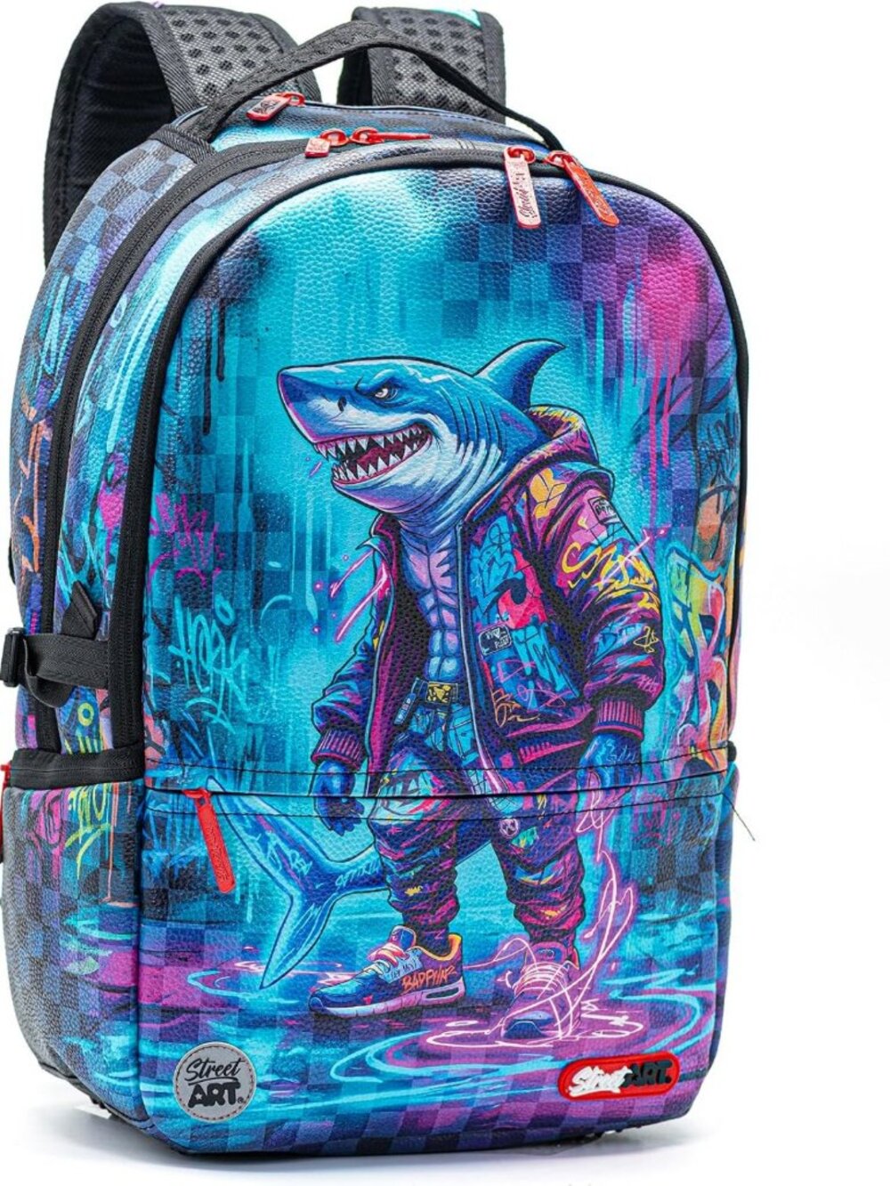 Stylish Graffiti Backpack | Lightweight Travel Daypack | 15.6" Laptop